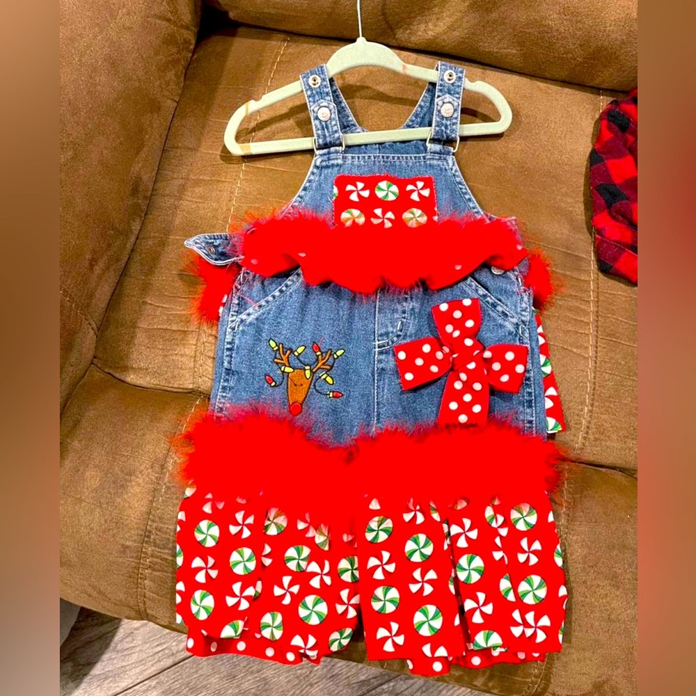 Baby Christmas Overalls